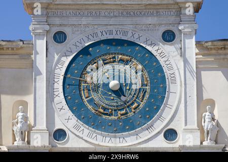 Orologio astronomico di Padova, Italia. Foto Stock