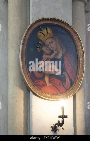 Vienna, Austria. Michaelerkirche (Chiesa parrocchiale di San Michele) è una chiesa cattolica in Michaelerplatz a Vienna. Immagine miracolosa di Mariahilf basata su un modello di Lukas Cranach Foto Stock