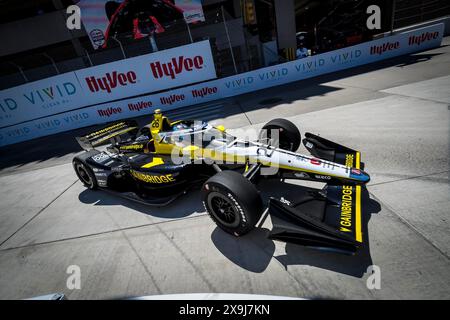 31 maggio 2024, Detroit, mi, Stati Uniti: Pilota DELLA SERIE NTT INDYCAR, COLTON HERTA (26) di Valencia, California, pratiche per il Gran Premio di Detroit nelle strade di Detroit a Detroit, mi. (Credit Image: © Walter G. Arce Sr./ASP via ZUMA Press Wire) SOLO USO EDITORIALE! Non per USO commerciale! Foto Stock