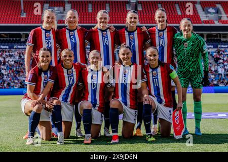 Oslo, Norvegia. 31 maggio 2024. L'11 di partenza della Norvegia per la partita di qualificazione europea UEFA tra Norvegia e Italia all'Ullevaal Stadion di Oslo. (Photo Credit: Gonzales Photo/Alamy Live News Foto Stock