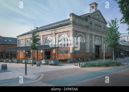 Altrincham Market House, Trafford, Cheshire nel quartiere Stamford Foto Stock
