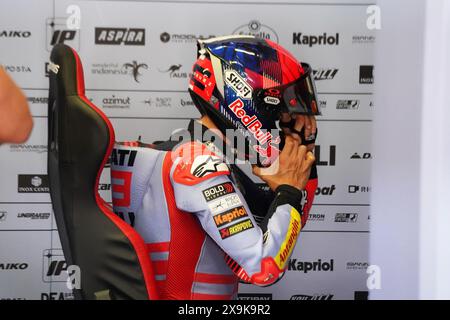 Barberino di Mugello, Italia. 1 giugno 2024. Foto Alessandro la Rocca/LaPresse30-06-2024, GRAN PREMIO D'ITALIA Brembo Sport-Motociclismo-Motomondiale GRAN PREMIO D'ITALIA Brembo- autodromo Internazionale del Mugello- 2024-MotoGP- Tissot Sprint nella foto: Foto Alessandro la Rocca/ credito: LaPresse/Alamy Live News Foto Stock