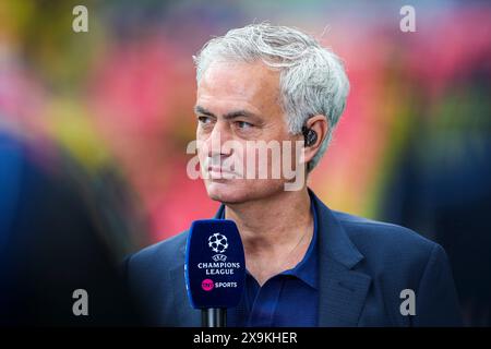 Londra, Regno Unito. 1 giugno 2024. José Mourinho durante la finale di UEFA Champions League tra Borussia Dortmund e Real Madrid al Wembley Stadium, Londra, Inghilterra, Regno Unito il 1° giugno 2024 Credit: Every Second Media/Alamy Live News Foto Stock