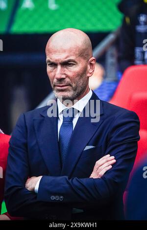 Londra, Regno Unito. 1 giugno 2024. Zinedine Zidane ITA, Borussia Dortmund vs. Real Madrid, Fussball, Champions League, finale, Saison 2023/2024, 01.06.2024 foto Credit: Eibner-Pressefoto/Alamy Live News Foto Stock