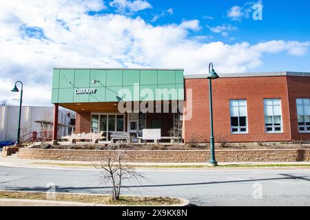 Biblioteca pubblica nel centro di Antigonish, nuova Scozia, Canada Foto Stock