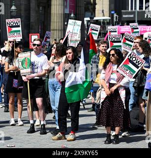 Edimburgo, Scozia, Regno Unito. 1 giugno 2024. Libertà per la Palestina, raduno al tumulo. Crediti: Craig Brown/Alamy Live News Foto Stock