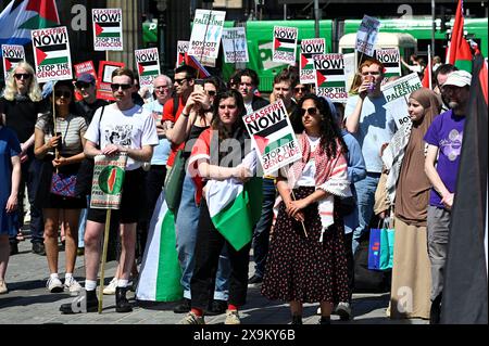 Edimburgo, Scozia, Regno Unito. 1 giugno 2024. Libertà per la Palestina, raduno al tumulo. Crediti: Craig Brown/Alamy Live News Foto Stock