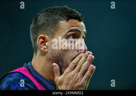 Londra, Regno Unito. 1 giugno 2024. Joselu del Real Madrid visto durante la finale di UEFA Champions League 2024 tra Borussia Dortmund e Real Madrid a Wembley a Londra. (Photo Credit: Gonzales Photo/Alamy Live News Foto Stock