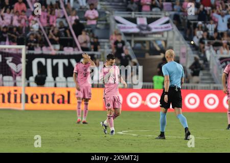 Fort Lauderdale, Florida, Stati Uniti. 1 giugno 2024. FORT LAUDERDALE (FL) 01/06/2024-PARTITA-CAMPIONATO-il giocatore messi celebra il suo gol, durante una partita tra Inter Miami e St. Louis City valida per il 17° round di MLS. Il sabato sera (1), si tiene al Chase Stadium, nella città di Fort Lauderdale. (Credit Image: © Pedro Paulo Diaz/TheNEWS2 via ZUMA Press Wire) SOLO PER USO EDITORIALE! Non per USO commerciale! Crediti: ZUMA Press, Inc./Alamy Live News Foto Stock