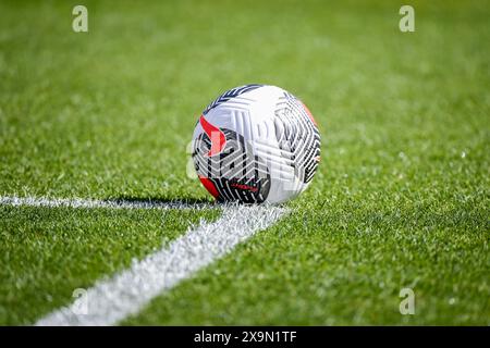 Commerce City, Stati Uniti. 1 giugno 2024. Commerce City, Stati Uniti, 1 giugno 2024: Pallone da calcio sul campo durante l'amichevole internazionale tra Stati Uniti e Repubblica di Corea al DICK'S Sporting Goods Park di Commerce City, CO Stati Uniti (SOLO USO EDITORIALE). (Rebekah Wynkoop/SPP) credito: SPP Sport Press Photo. /Alamy Live News Foto Stock