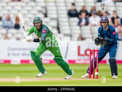 Peter Handscomb batte per il Leicestershire nel Vitality Blast-off tra Derbyshire Falcons e Leicestershire Foxes Foto Stock