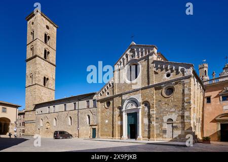 Cattedrale di Volterra, dedicata all'assunzione della Vergine, Cattedrale di Santa Maria Assunta, Volterra, Toscana, Italia Foto Stock