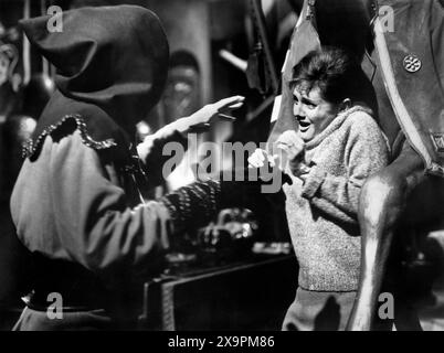 Rossana Podesta, sul set del film italiano "la Vergine di Norimberga" titolo italiano: "La vergine di Norimberga", alias "Castello dell'orrore", Atlantica cinematografica, 1963 Foto Stock