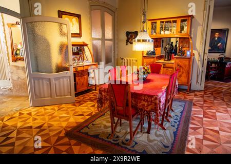 La Pedrera - Casa Milà, gli appartamenti di Antoni Gaudi sul Passeig de Gracia, Barcellona, Catalogna, Spagna. Foto Stock