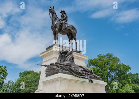 Il monumento americano Grant in un giorno d'estate, Washington DC USA Foto Stock