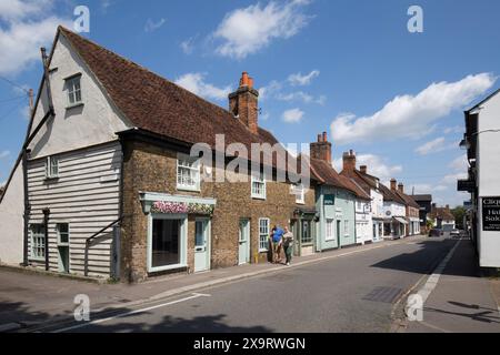 Negozi locali: Bell Street, Sawbridgeworth, Hertfordshire Foto Stock