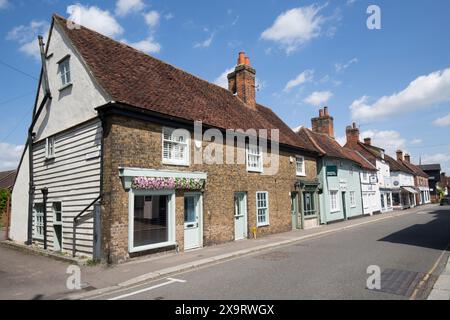 Negozi locali: Bell Street, Sawbridgeworth, Hertfordshire Foto Stock