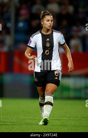 Bochum, Fussball, Frauen, UEFA Women's Nations League Div. A, 2023/2024, Deutschland: Isola 4-0 26. Settembre 2023 Vonovia Ruhrstadion a Bochum Lena Sophie OBERDORF (GER) foto: Norbert Schmidt, Duesseldorf Foto Stock