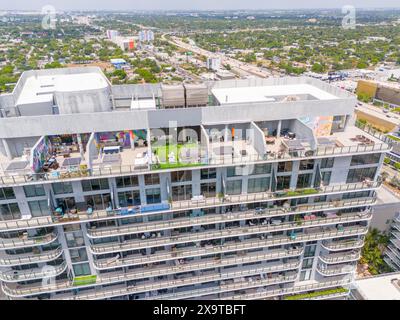 Miami, Florida, Stati Uniti - 23 maggio 2024: Miami Florida, Stati Uniti. Attico di Hyde Midtown Miami Foto Stock