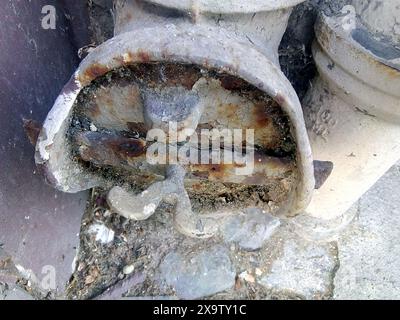 Pièce métallique de chantier , Francia Foto Stock