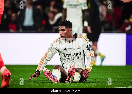 Jude Bellingham (Real Madrid, #05) IT, Borussia Dortmund vs. Real Madrid, Fussball, Champions League, finale, Saison 2023/2024, 01.06.2024 foto: Eibner-Pressefoto/Marcel von Fehrn Foto Stock