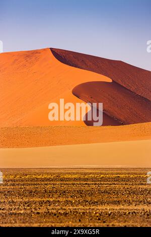 Namibia, regione di Hardap, Sesriem, Sossusvlei, dune di sabbia Foto Stock