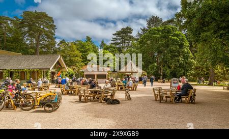 L'area caffetteria all'aperto a Sandringham Foto Stock