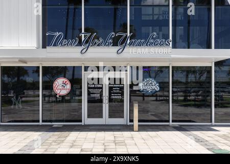 George M. Steinbrenner Field è la struttura di allenamento per i New York Yankees della MLB e per la squadra affilita degli Yankees, i Tampa Tarpons. Foto Stock