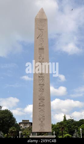 Obelisco di Teodosio, Piazza Sultanahmet, Istanbul, Turchia Foto Stock