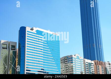 Abu Dhabi, Emirati Arabi Uniti, 11 gennaio. 2023. Skyline, Emirati Arabi Uniti Foto Stock