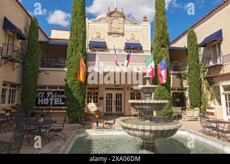 Texas, Presideo County, Marfa, El Paisano Hotel Foto Stock