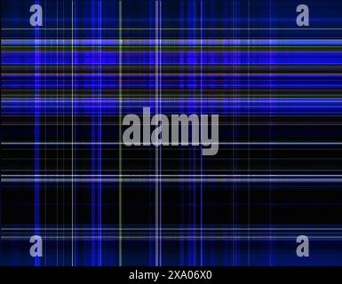 Uno sfondo scuro con linee blu e verdi astratte Foto Stock
