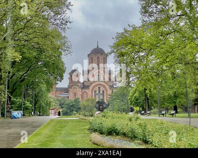 Chiesa ortodossa di San Marco al Parco Tasmajdan, Belgrado, Serbia Foto Stock