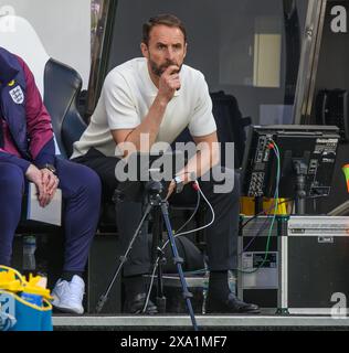 Newcastle upon Tyne, Regno Unito. 03 giu 2024 - Inghilterra contro Bosnia ed Erzegovina - Internazionale amichevole - St James' Park. Il manager dell'Inghilterra Gareth Southgate. Foto : Mark Pain / Alamy Live News Foto Stock