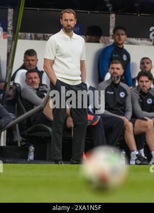 Newcastle upon Tyne, Regno Unito. 03 giu 2024 - Inghilterra contro Bosnia ed Erzegovina - Internazionale amichevole - St James' Park. Il manager dell'Inghilterra Gareth Southgate. Foto : Mark Pain / Alamy Live News Foto Stock