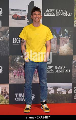 Roma, Italia. 3 giugno 2024. Raffaello Corti partecipa al Red carpet del docufilm "Time for Change" allo Space Cinema moderno. Credito: SOPA Images Limited/Alamy Live News Foto Stock