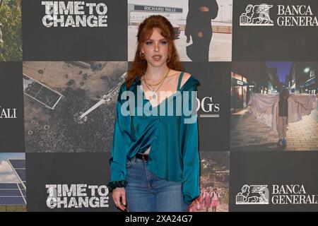 Roma, Italia. 3 giugno 2024. Claire Palazzo assiste al Red carpet del docufilm "Time for Change" allo Space cinema moderno. (Foto di Mario Cartelli/SOPA Images/Sipa USA) credito: SIPA USA/Alamy Live News Foto Stock