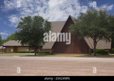 Una chiesa storica nella zona rurale del Texas orientale, Jacksonville, Texas Foto Stock