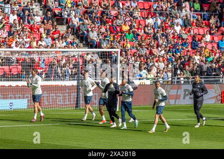 La squadra di calcio olandese del PSV EINDHOVEN DI formazione Open nello stadio Philips Foto Stock