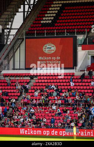 Il PSV EINDHOVEN, squadra di calcio olandese con formazione aperta, stadio Philips Foto Stock