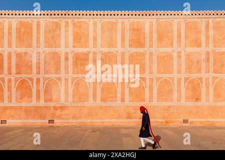 Elevation of City Palace, Jaipur, Rajasthan, India, Asia meridionale. Foto Stock