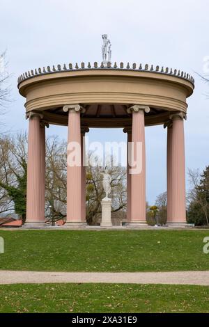 Hebetempel, Schlossgarten, Neustrelitz, Meclemburgo-Vorpommern, Germania Foto Stock