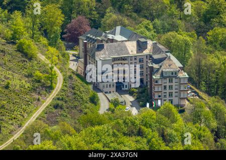 Vista aerea, ospedale Klinik Brilon-Wald GmbH, Friedrich-Köster-Weg, Hohenimberg, Brilon-Wald, Brilon, Sauerland, Renania settentrionale-Vestfalia, Germania Foto Stock