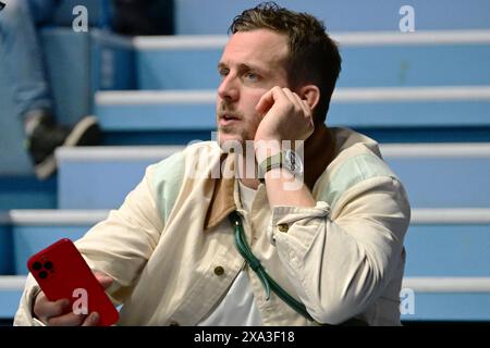 VFL Gummersbach Neuzugang Kentin Mahe Handball, 1. Bundesliga, VfL Gummersbach contro FRISCH AUF Goeppingen, 34. Spieltag, Schwalbe Arena Gummersbach, 02.06.2024 foto: Eibner-Pressefoto/Juergen Augst Foto Stock