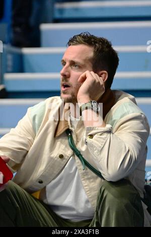 VFL Gummersbach Neuzugang Kentin Mahe Handball, 1. Bundesliga, VfL Gummersbach contro FRISCH AUF Goeppingen, 34. Spieltag, Schwalbe Arena Gummersbach, 02.06.2024 foto: Eibner-Pressefoto/Juergen Augst Foto Stock