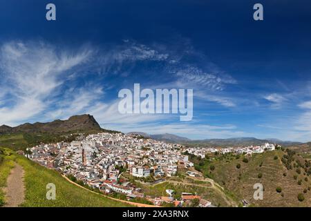 Villaggio di Alora, Provincia di Malaga, Andalusia, Spagna Foto Stock