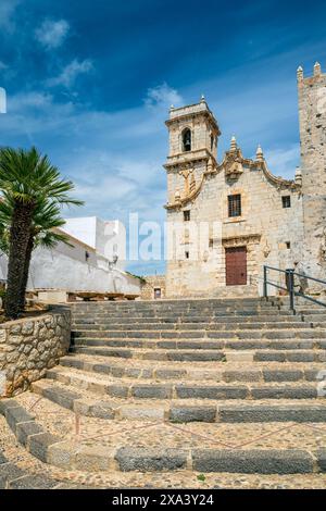 Ermita de la Virgen de la Ermitana, Peniscola, Comunità Valenciana, Spagna Foto Stock