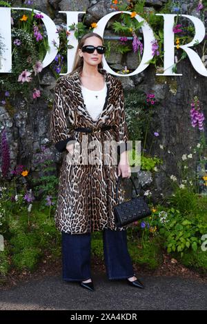 Jennifer Lawrence partecipa allo spettacolo Dior Cruise 2025 al Drummond Castle, Perthshire. Data foto: Lunedì 3 giugno 2024. Foto Stock