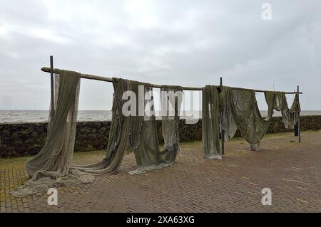 Una rete da pesca tradizionale a Urk, Paesi Bassi. Foto Stock