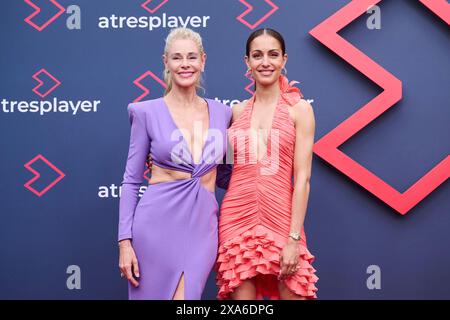 Belen Rueda, Hiba Abouk partecipa alla chiamata fotografica per il 5° anniversario di Atresplayer il 3 giugno 2024 a Madrid, Spagna. Foto Stock